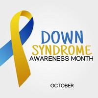 down syndrome awareness month vector illustration