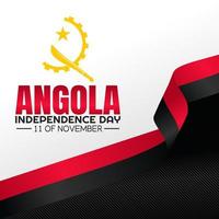 Ilustración de vector de día de la independencia de angola