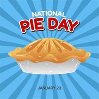 national pie day vector illustration