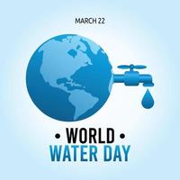 world water day vector illustration