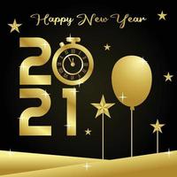 happy new year 2021 vector illustration