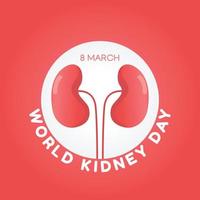 world kidney day vector illustration