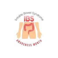 IBS awareness month vector illustration