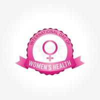 international day of womens health vector illustration