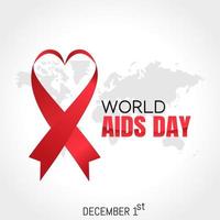 world aids day vector illustration