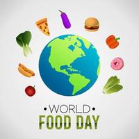 world food day vector illustration