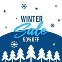 winter sale vector illustration