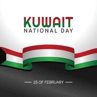 kuwait national day vector illustration