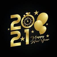 happy new year 2021 vector illustration