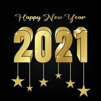 happy new year 2021 vector illustration