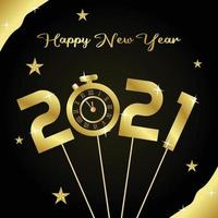 happy new year 2021 vector illustration