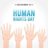 human rights day vector illustration