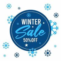 winter sale vector illustration