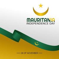 Mauritania independence day vector illustration