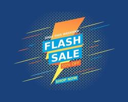 flash sale design template vector illustration