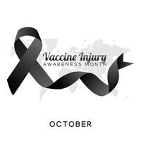 vaccine injury awareness month vector illustration