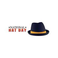 national hat day vector illustration