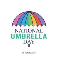 national umbrella day vector illustration