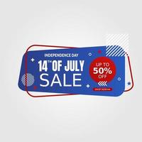 USA independece Day sale vector illustration