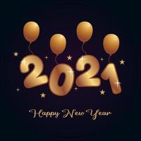 happy new year 2021 vector illustration