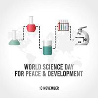 world science day vector illustration