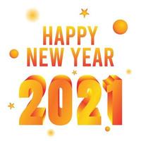 happy new year 2021 vector illustration