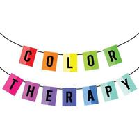 color therapy day vector illustration