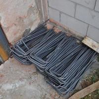 Resistance bars for reinforced concrete in a building site photo