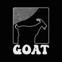 Goat T Shirt Design vector