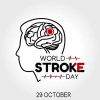 world stroke day vector illustration