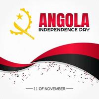 Ilustración de vector de día de la independencia de angola