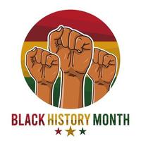 black history month vector illustration