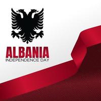 Ilustración de vector de día de la independencia de albania