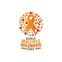 world multiple sclerosis day vector illustration