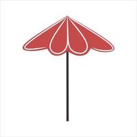 Umbrella for a market stall vector