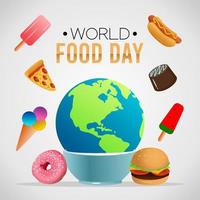 world food day vector illustration