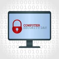 computer security day vector illustration