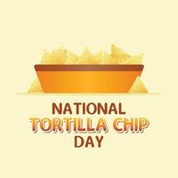 national tortilla day vector illustration