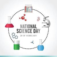 national science day vector illustration