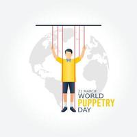 world puppetry day  vector illustration