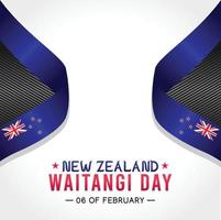 new zealand waitangi day vector illustration