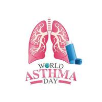 World asthma day vector illustration