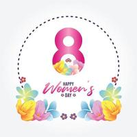 HAPPY WOMENS DAY vector illustration