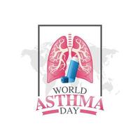 World asthma day vector illustration