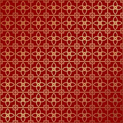 Chinese pattern template vector illustration