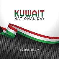 kuwait national day vector illustration