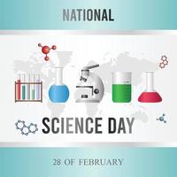 national science day vector illustration