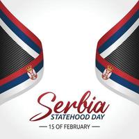 serbia stadehood day vector illustration