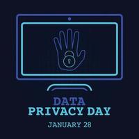 data privacy day vector illustration