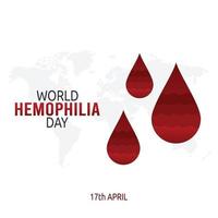 world hemophilia day vector illustration